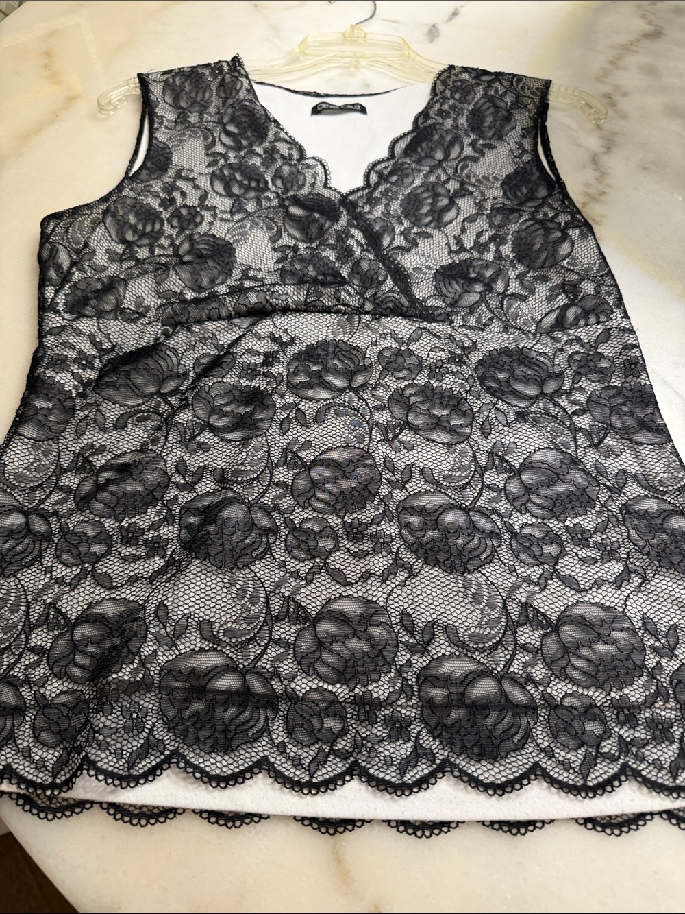 Lace lined  top